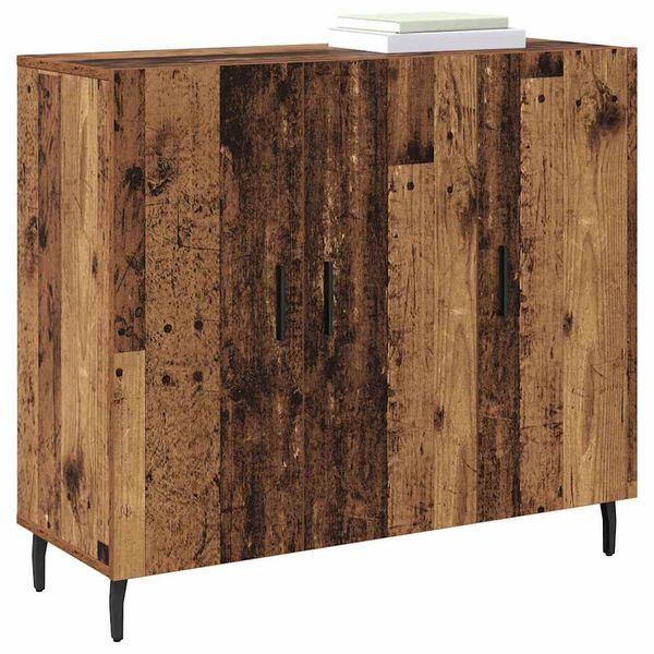 vidaXL Sideboard Gammalt tr&auml; 90 x 34 x 80 cm Konstruerat tr&auml;