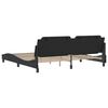 vidaXL Bed Frame without Mattress "Zadar" Black 200x200 cm Faux Leather
