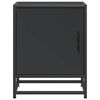 vidaXL Sängbord 2 st svart 40x31x50 cm konstruerat trä och metall
