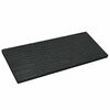 vidaXL Stepping Stone 6 pcs Svart 60,5 x 25 x 2 cm Gummi