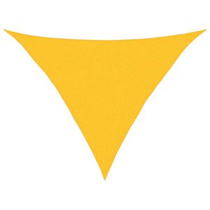 vidaXL Solsegel 160 g/m&sup2; triangul&auml;r gul 2,5x2,5x3,5 m HDPE