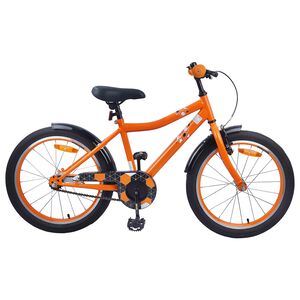 vidaXL Barncykel 18 Tum f&ouml;r 5-7 &aring;r gamla Orange