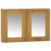 vidaXL Spegelsk&aring;p 60x10x40 cm massiv teak