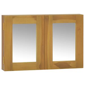 vidaXL Spegelsk&aring;p 60x10x40 cm massiv teak