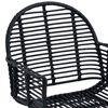 vidaXL Matstol 2 pcs Svart 57 x 54,5 x 85 cm Rattan och Järn