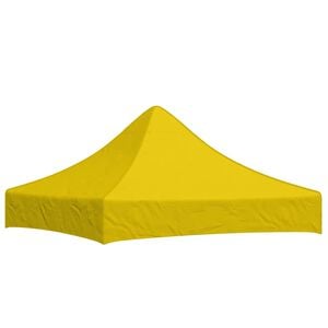 vidaXL Tak till partyt&auml;lt 2x2 m gul 270 g/m&sup2;