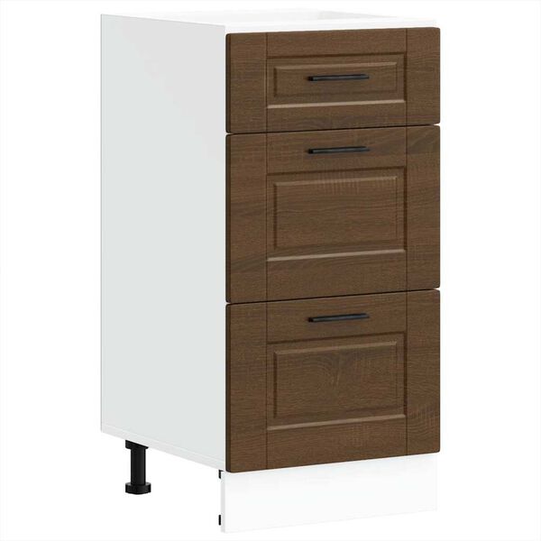 vidaXL Bassk&aring;p f&ouml;r k&ouml;k Porto brun ek konstruerat tr&auml;