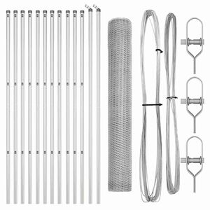 vidaXL St&auml;ngselstolpe Silver