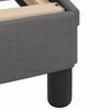 vidaXL Bed Frame "Dover" Dark Grey 200x200 cm Fabric