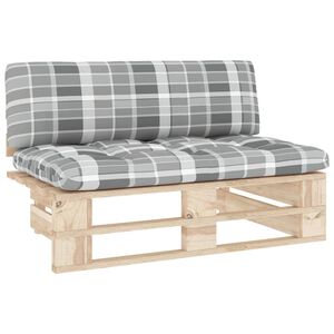 vidaXL Mittensektion till pallsoffa impregnerad furu