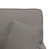 vidaXL Chaise Lounge med Kjol med kudde Taupe 91 x 157 x 91 cm tyg
