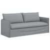 vidaXL Soffa 2 pcs Ljusgr&aring; 196 x 82 x 85 cm tyg