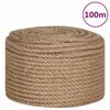 vidaXL Rep 100% jute 14 mm 100 m