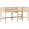 vidaXL V&aring;ningss&auml;ng med stege och tak 90x200 cm massiv furu