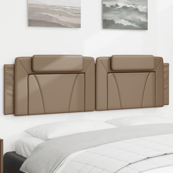 vidaXL Headboard Cushion "Viana" Cappuccino 180 cm Faux Leather