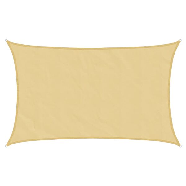 vidaXL Solsegel sandf&auml;rgat 8x5 m 100% polyesteroxford