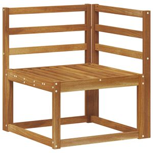 vidaXL Uteh&ouml;rnsoffa Massivt Akaciatr&auml; Naturf&auml;rg 63 x 63 x 73 cm