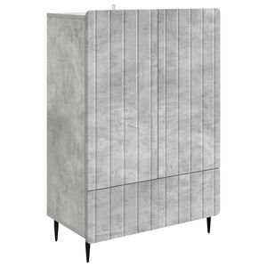 vidaXL Sideboard med l&aring;da Betonggr&aring; 66 x 34,5 x 97 cm Konstruerat tr&auml;