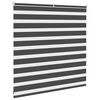 vidaXL Zebra rullgardin svart 150x100 cm tyg bredd 145,9 cm polyester