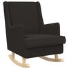 vidaXL Gungstol Svart 62 x 80 x 85 cm Boucl&eacute;