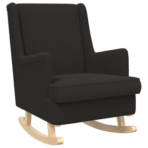 vidaXL Gungstol Svart 62 x 80 x 85 cm Boucl&eacute;
