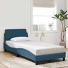 vidaXL Bed Frame with Headboard "Dover" Blue 80x200 cm Velvet
