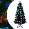 vidaXL Konstgjord julgran Gr&ouml;n 120 cm PVC
