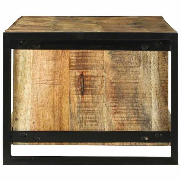 vidaXL Kaffeebord Brun 120 x 50 x 38 cm Massivt mangotr&auml;