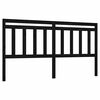 vidaXL S&auml;nggavel svart 206x4x100 cm massiv furu