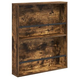 vidaXL Tidningshylla med hylla R&ouml;kt ek 60 x 12 x 70 cm Konstruerat tr&auml;