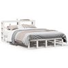 vidaXL S&auml;ngram utan madrass vit 150x200 cm massiv furu