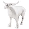 vidaXL Tjurskulptur Silver 20 x 17 x 23 cm Aluminium