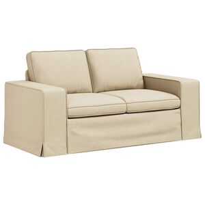 vidaXL Soffa Kr&auml;m 162 x 80 x 82 cm tyg
