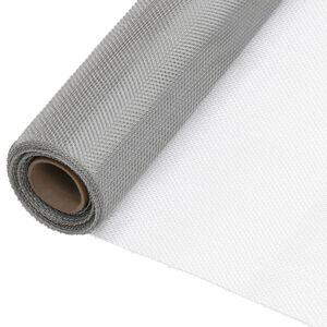 vidaXL Insektsn&auml;t rostfritt st&aring;l 80x2000 cm silver