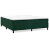 vidaXL Boxspring-s&auml;ngram m&ouml;rkgr&ouml;n 200x200 cm sammet