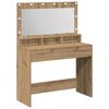 vidaXL Smyckebord Artisan Ek 100 x 41 x 135 cm Konstruerat tr&auml;
