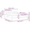 vidaXL F&ouml;rvaringss&auml;ng med madrass med huvudgavel M&ouml;rkgr&aring; 100 x 200 cm