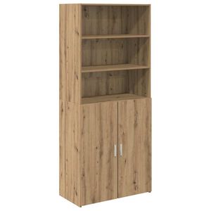 vidaXL Sk&aring;p Artisan Ek 80 x 42,5 x 185 cm Konstruerat tr&auml;