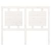 vidaXL Sänggavel vit 125,5x4x100 cm massiv furu