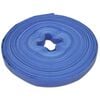 vidaXL Platt slang 50 m 1" PVC vattenleverans