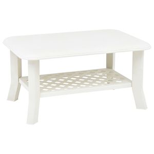 vidaXL Soffbord vit 90x60x46 cm plast