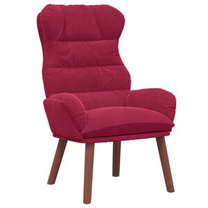 vidaXL f&aring;t&ouml;lj Vinr&ouml;d 69 x 74 x 93 cm Sammet