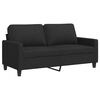 vidaXL 2-sitssoffa svart 140 cm tyg