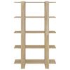 vidaXL Bokhylla/Rumsavdelare sonoma-ek 100x30x160 cm