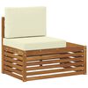 vidaXL Utomhus modulsoffa Naturf&auml;rg 91 x 63 x 73 cm Massivt Akaciatr&auml;