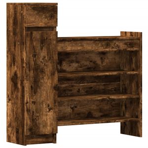 vidaXL Skost&auml;ll r&ouml;kf&auml;rgad ek 100,5x28x100 cm konstruerat tr&auml;