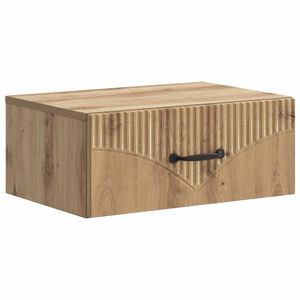 vidaXL V&auml;ggmonterat S&auml;ngbord Artisan-ek 49 x 34,5 x 20 cm
