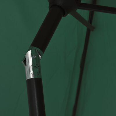 vidaXL Parasoll grön 200x224 cm aluminium