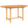 vidaXL Utdragbart tr&auml;dg&aring;rdsbord 110-160x80x75 cm massiv teak