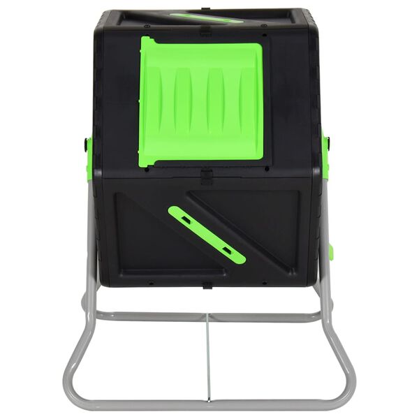 vidaXL Roterande kompost 60x58x74 cm 105 L polypropen